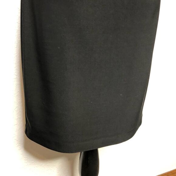 Frank Lyman Design black pleated shoulder overlay sheath dress size 6 - Picture 4 of 13